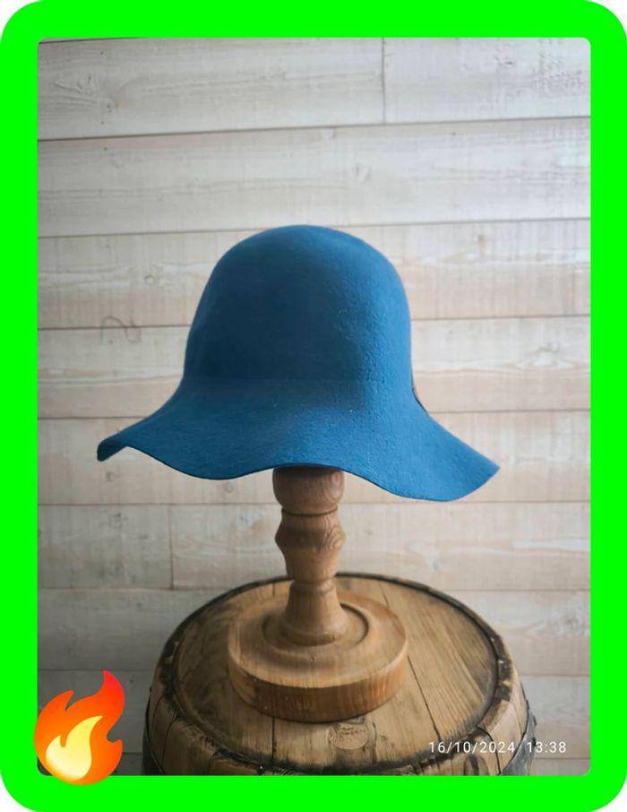 Chapeau seau bleu en laine Filippo Catarzi taille unique - photo numéro 2