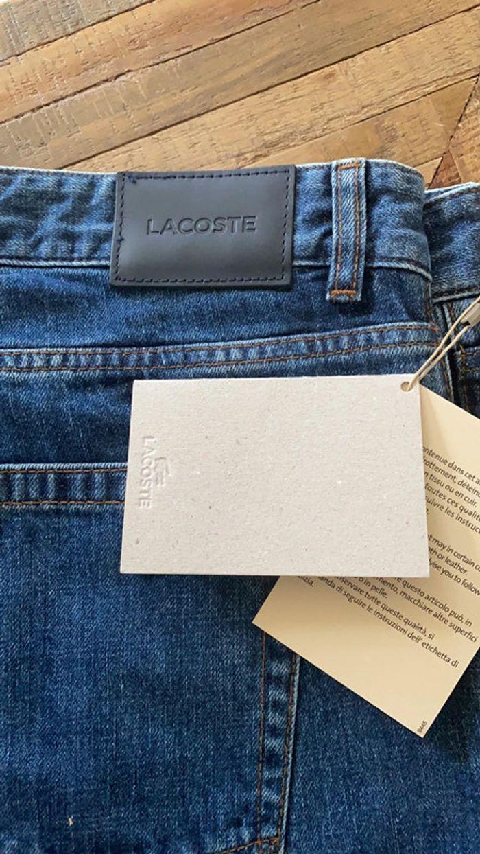 Jean Lacoste bleu denim - photo numéro 2