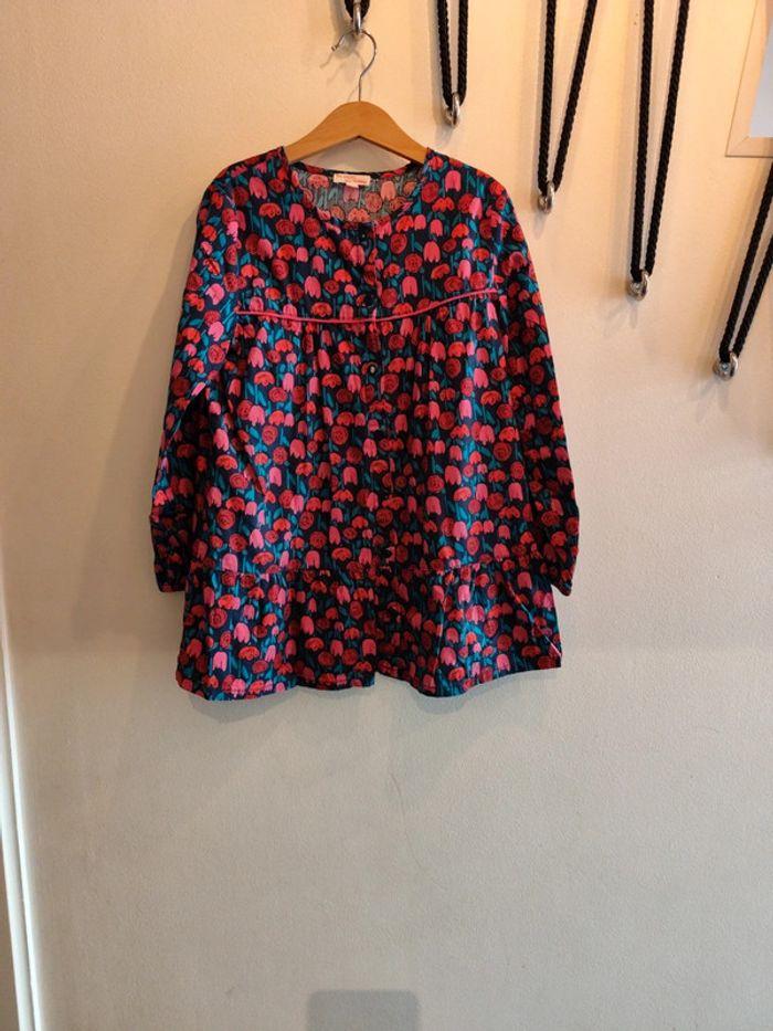 Blouse longue fleurie DPAM 6 ans - photo numéro 1