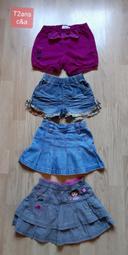 Lot de jupes/short / bundels rokjes en short meisje