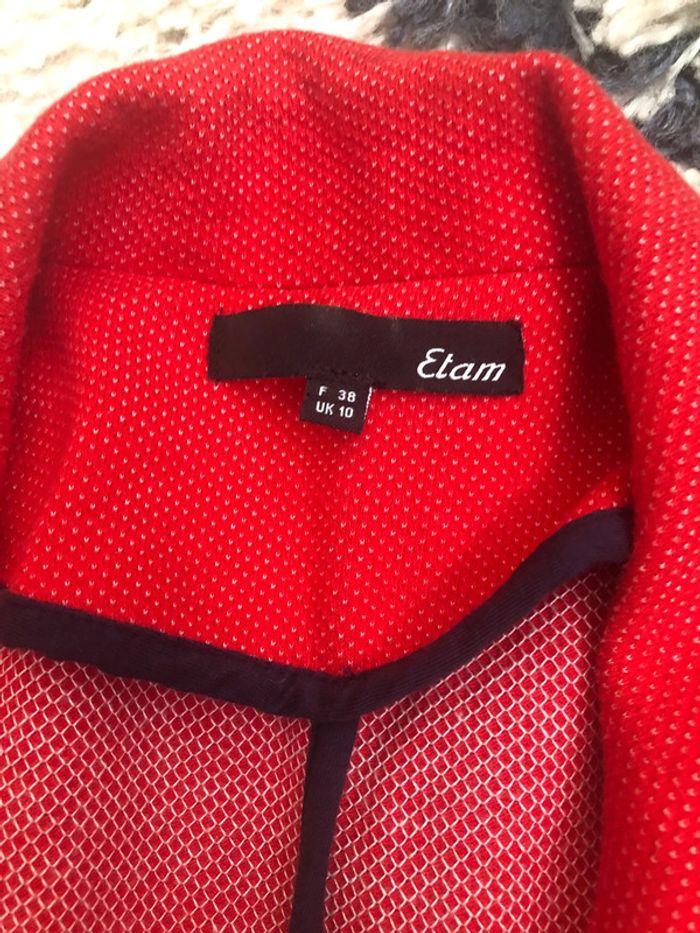 Veste rouge etam taille 38 - photo numéro 3