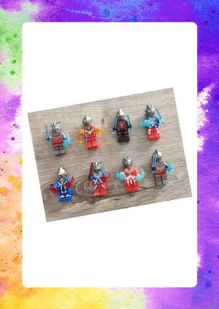 Lot de 8 minifigurines guerriers de l'espace (compatible Lego)