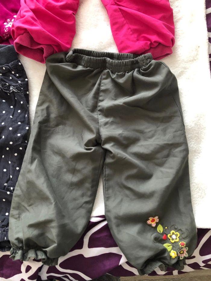 Lot 7 pantalons chauds 24 mois - photo numéro 2