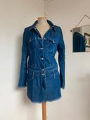 Robe vintage Jean Paul Gaultier en jeans bleu