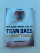 1 paquet de 100 team bags resealable Beckett Shield