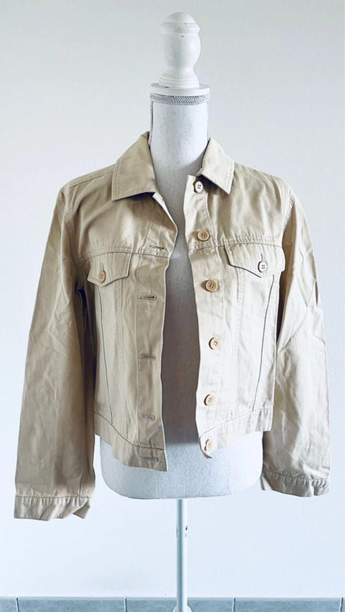 Veste en jean beige Max Mara Weekend - photo numéro 2