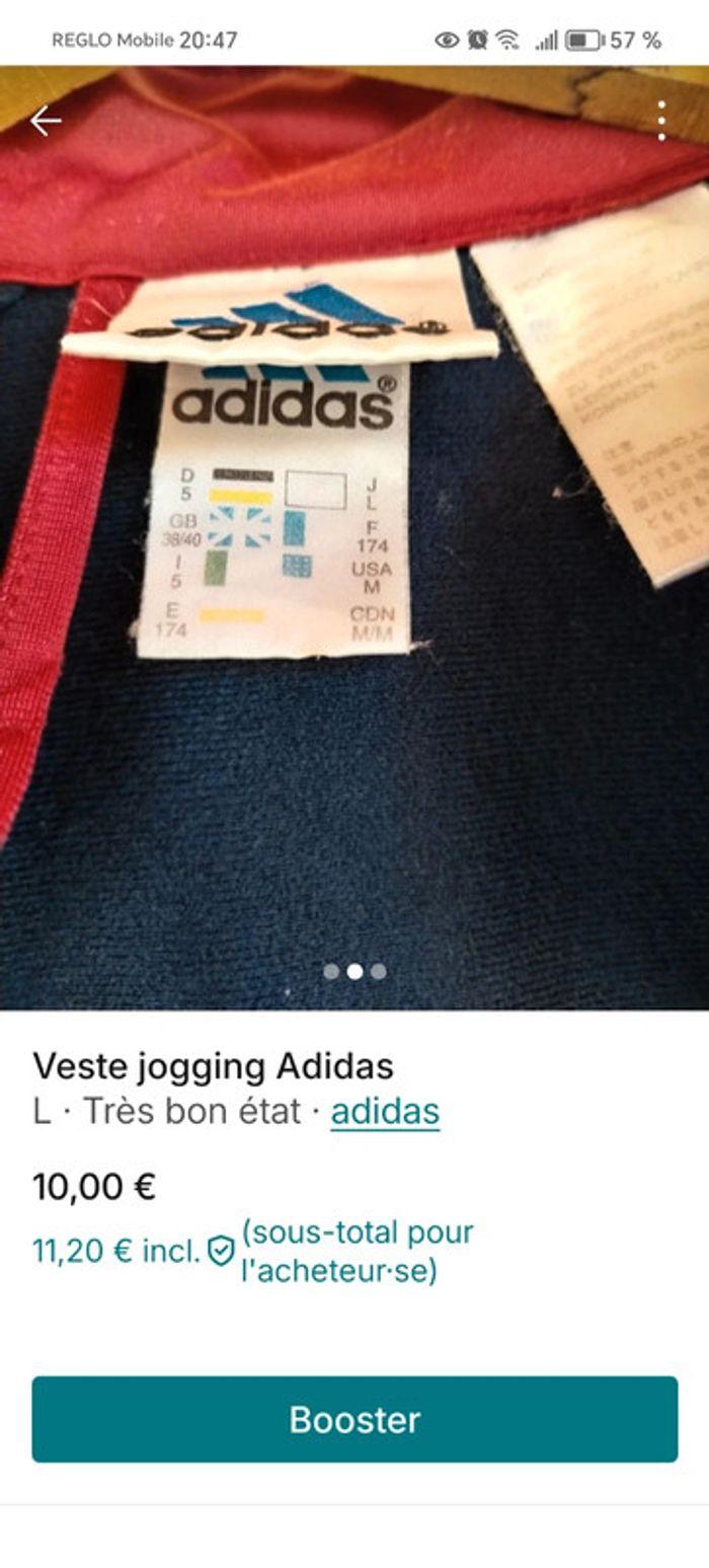 Veste jogging Adidas - photo numéro 4