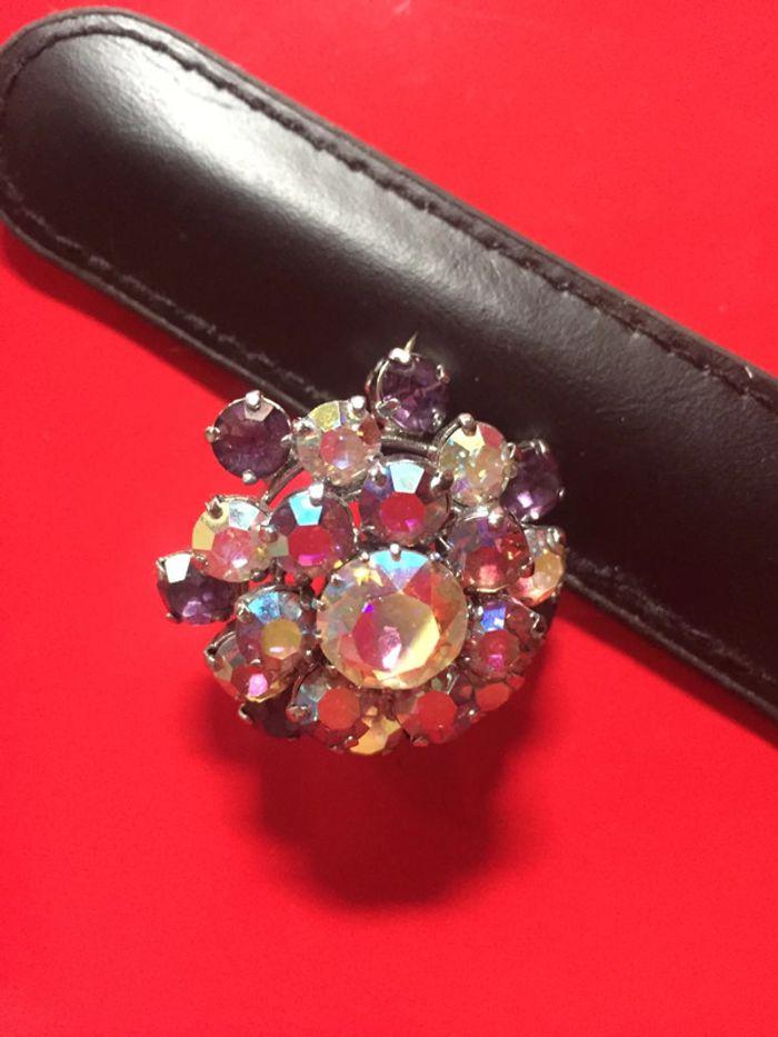 Vintage broche gros strass - photo numéro 4