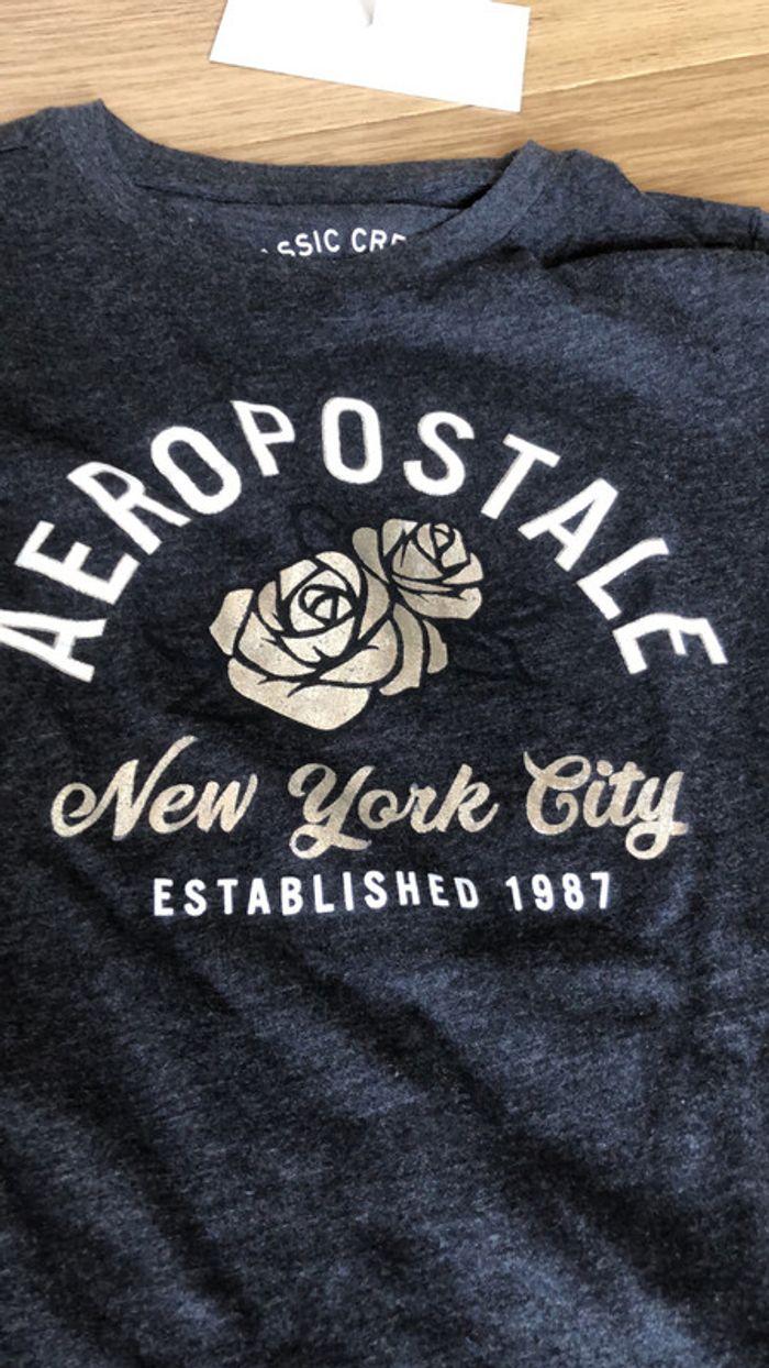 Tee shirt haut gris taille S Aeropostale - photo numéro 1