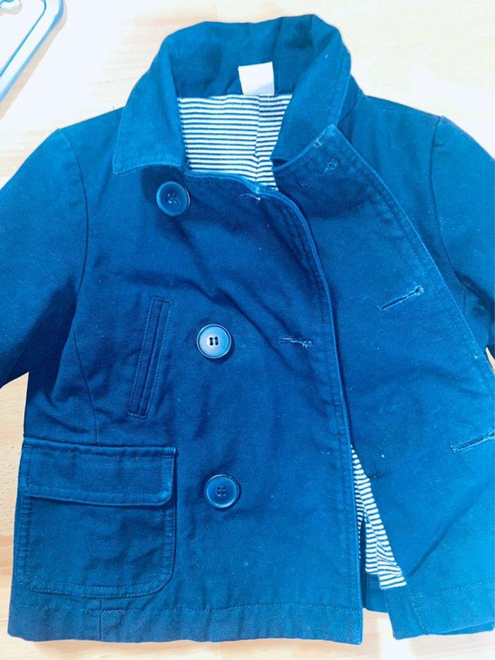 Caban bleu marine  Petit Bateau 3 ans fille - photo numéro 5