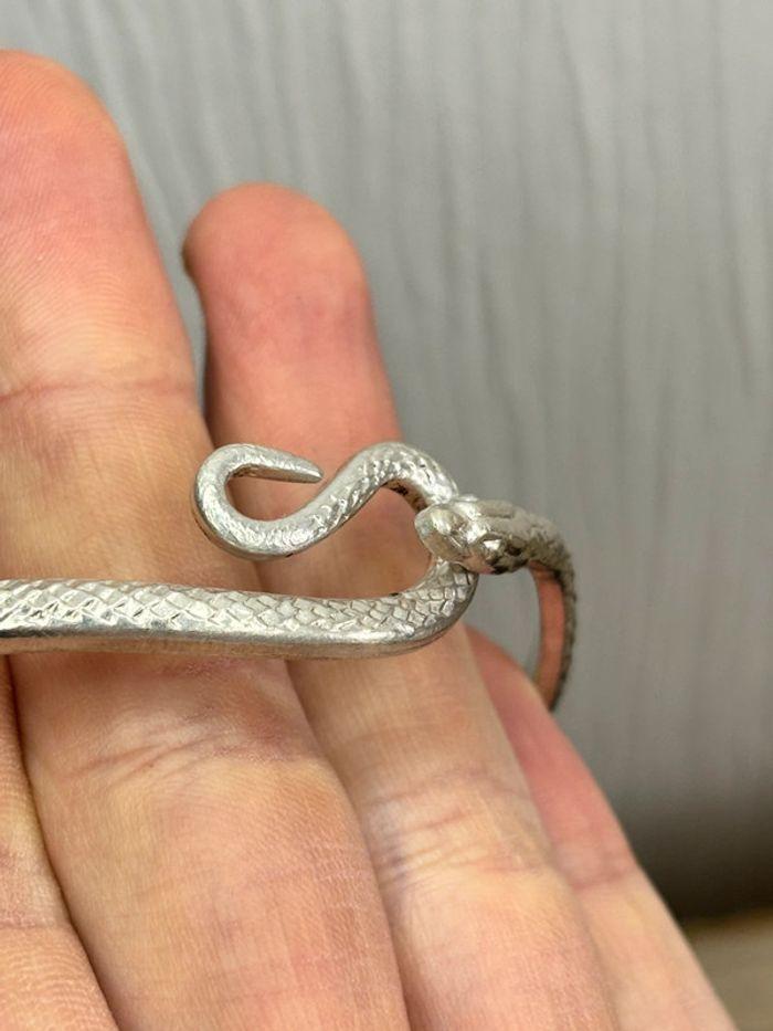 Bracelet atypique vintage en argent , animaux serpent - photo numéro 7