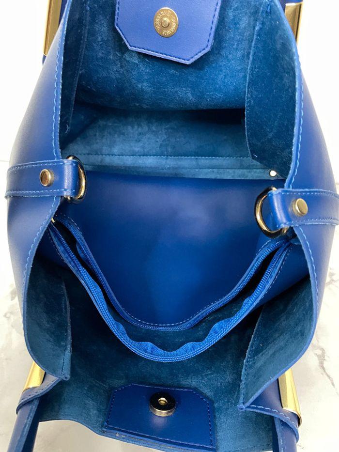 Sublime sac à mains bleu, avec bandoulière, neuf - photo numéro 5