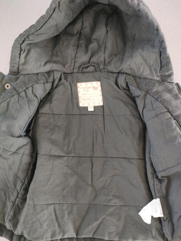 Manteau gris taille 6 mois - photo numéro 3