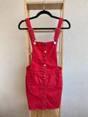 Robe salopette Maje rouge jeans Taille 34