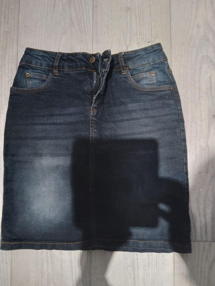 Jupe en jean John Baner bleu jean taille 38 - photo numéro 1