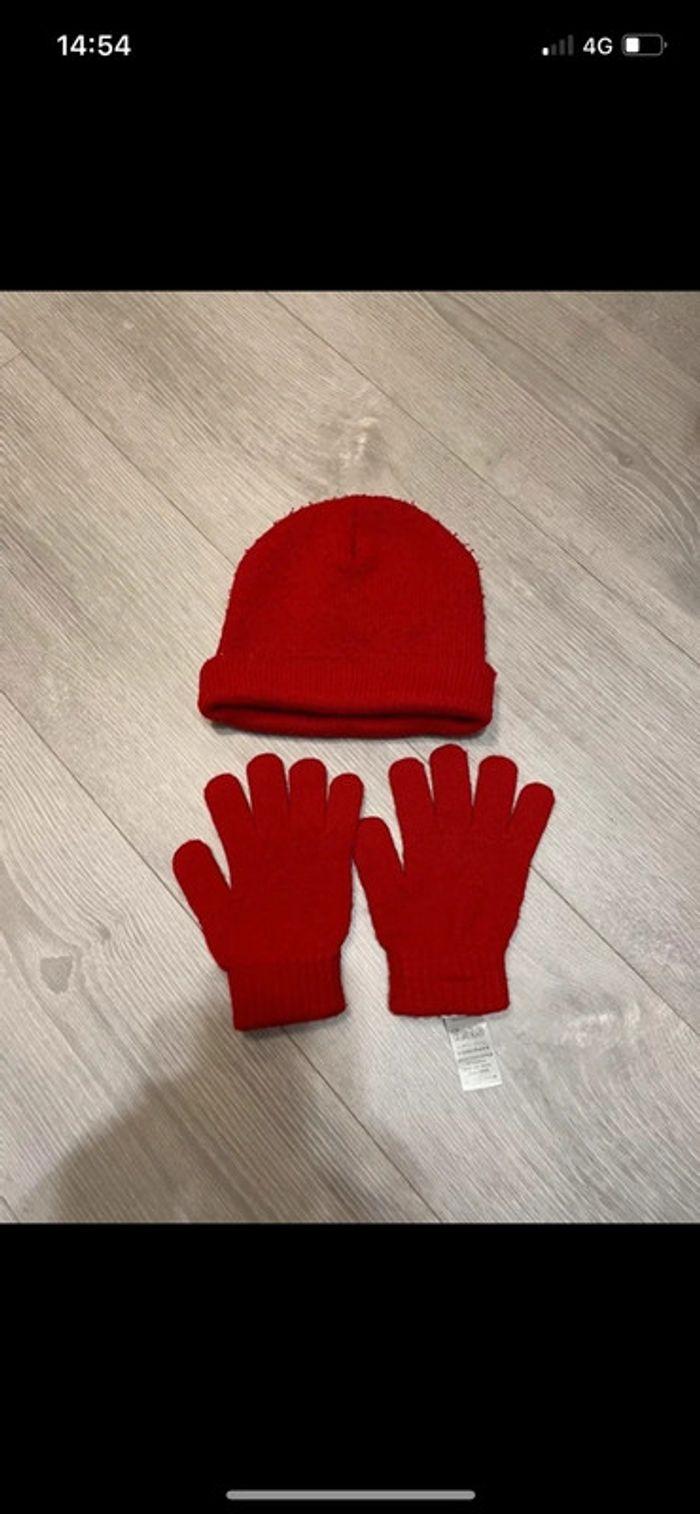 Ensemble gants et bonnet petit bateau taille unique - photo numéro 1