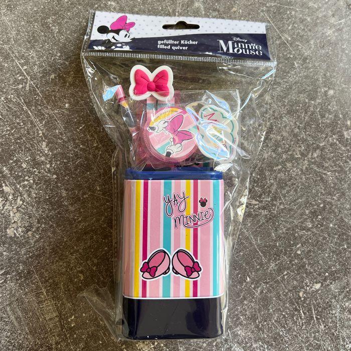 POT À CRAYONS + ACCESSOIRES  MINNIE MOUSE - DISNEY  - NEUF