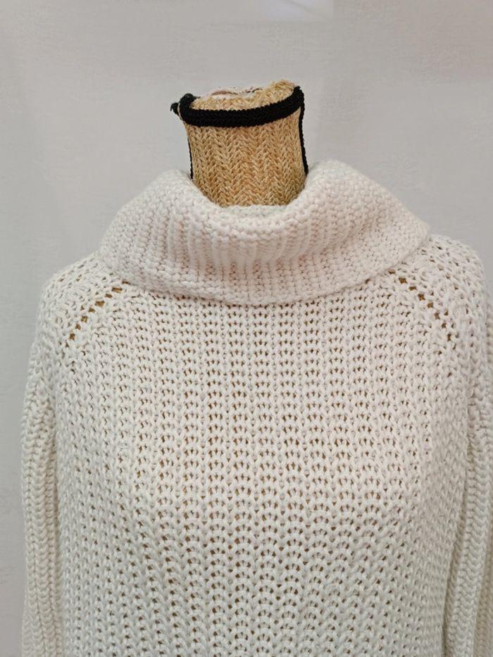 Pull tricot blanc taille S - photo numéro 2