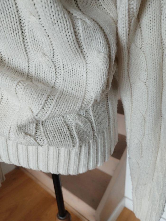 Pull maille torsadée slazenger vintage blanc - photo numéro 7