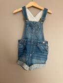 H&M salopette short en jean 12-18 mois