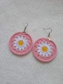 Boucles d'oreilles marguerites