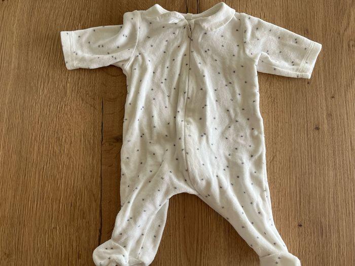 Pyjama velours zip Petit Bateau