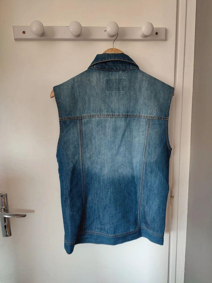 Veste en jean sans manche Kiabi - photo numéro 7