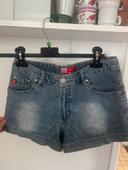 Short en jean bleu