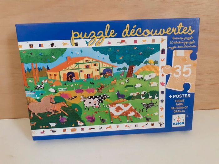 Puzzle découvertes la ferme avec poster 35 pièces - photo numéro 2