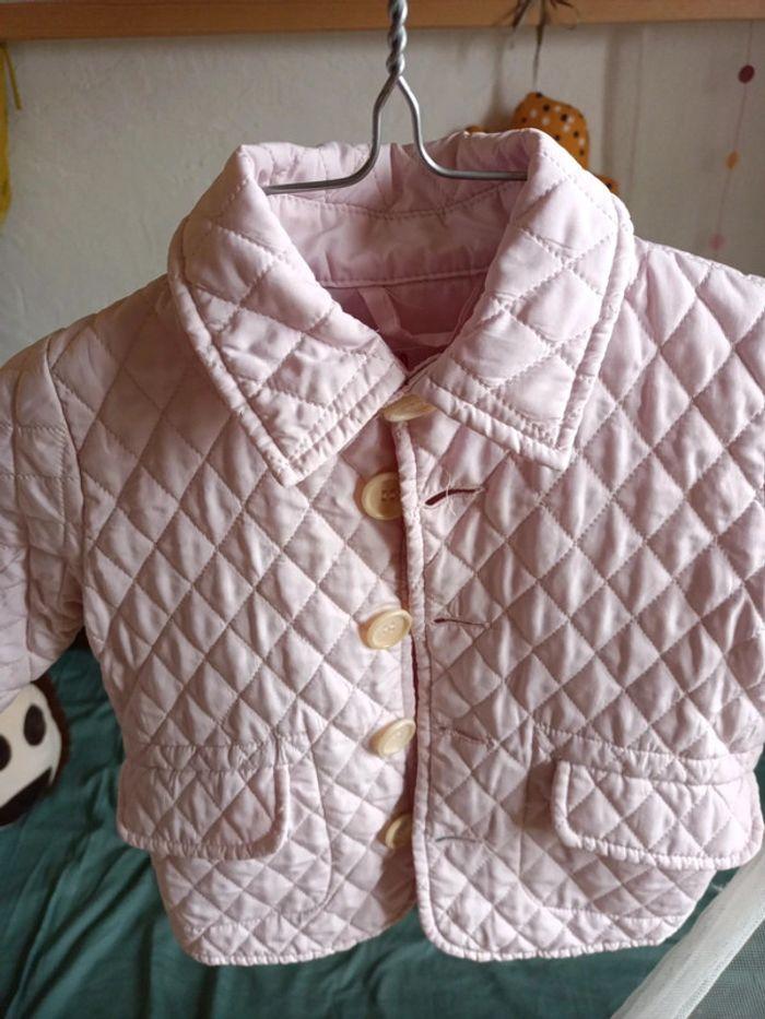 Petite veste demi-saison rose 18mois - photo numéro 2