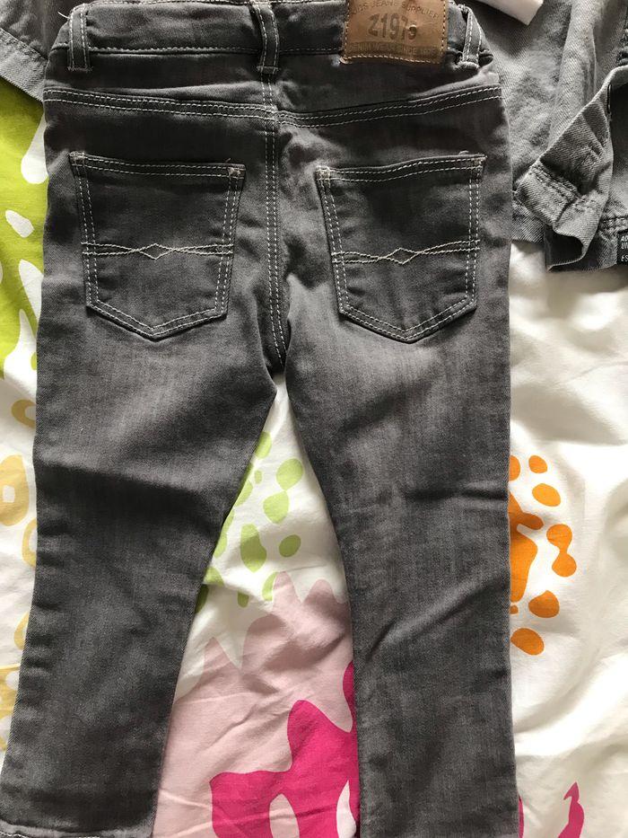 Ensemble Jean skinny stretch Zara et veste légère  à capuche Zara  12/18 mois - photo numéro 4