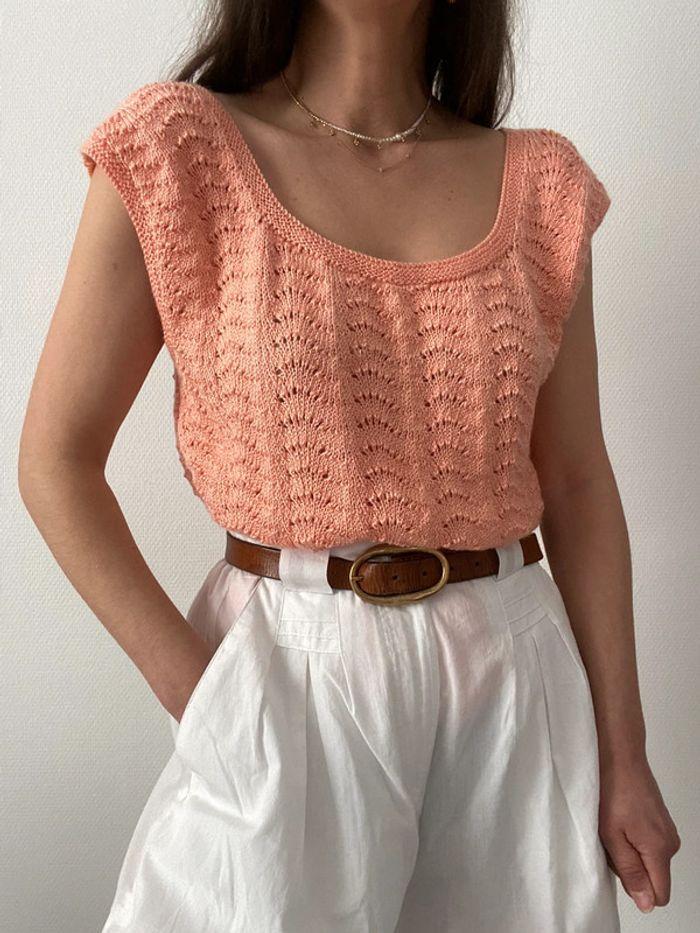 🌺Top sans manches style tricot - photo numéro 8