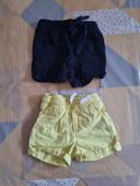 Lot de 2 shorts ; 3 mois ; TBE