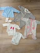 Lot vêtements naissance fille