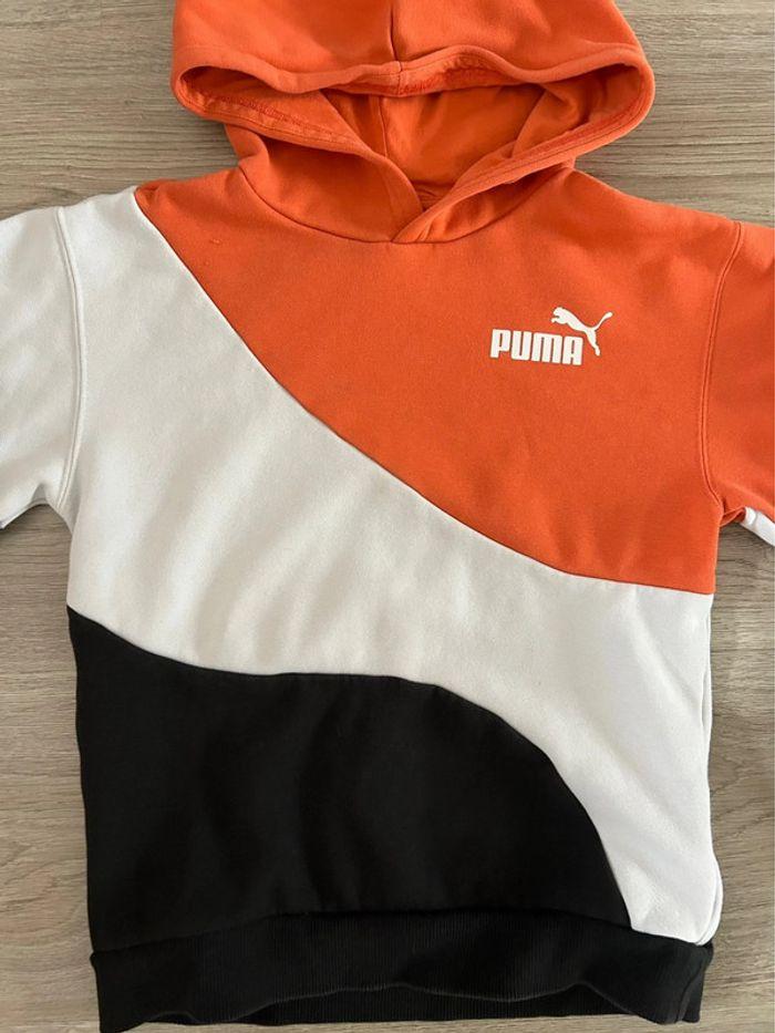 Sweat-shirt capuche Puma 9/10 ans - photo numéro 2