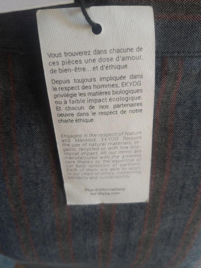 Jupe en coton biologique marque ekyog neuve femme 42 XL rayures - photo numéro 10