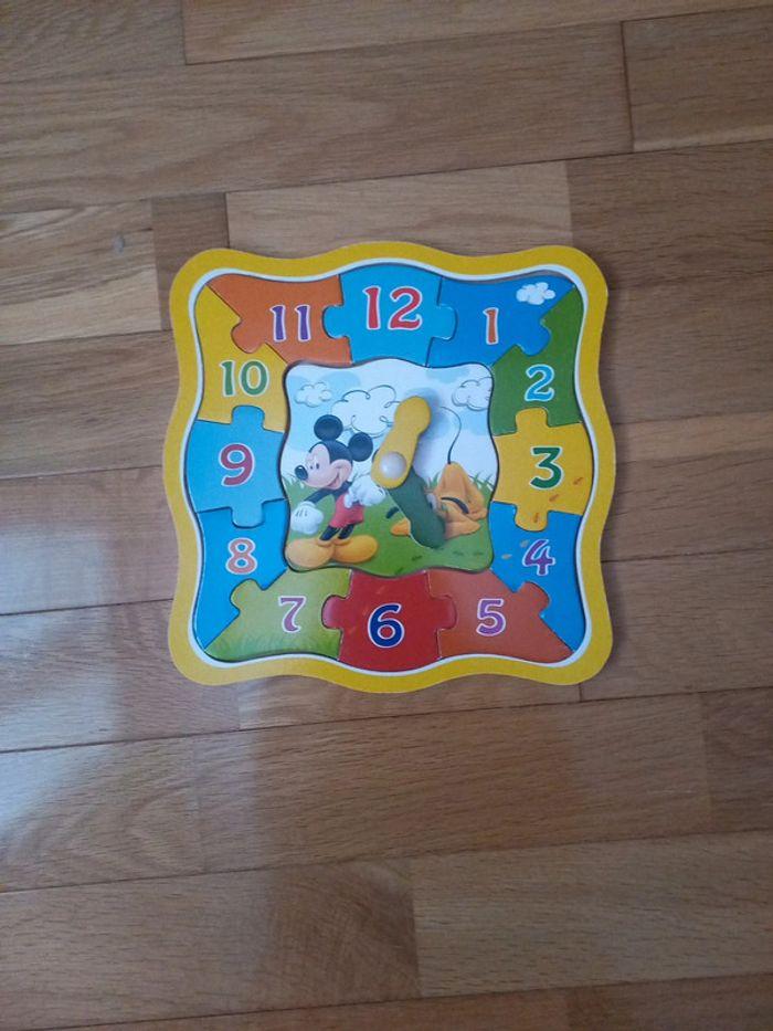 Puzzle horloge mickey