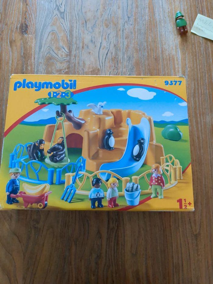 Playmobil 1.2.3 9377 Parc animalier - photo numéro 1