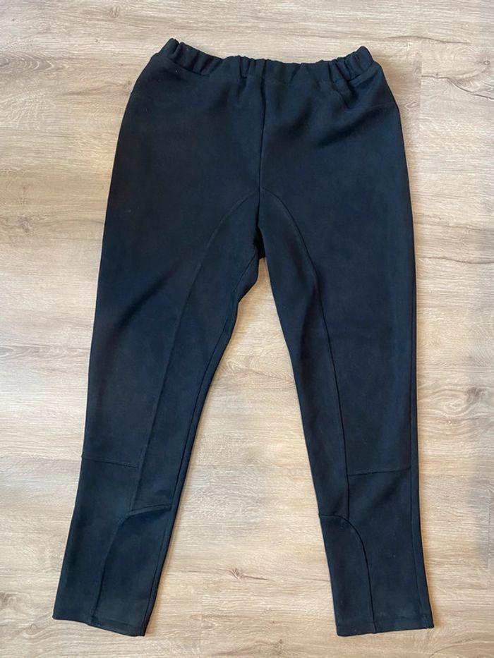 Pantalon legging effet daim noir taille XL / 42 - photo numéro 2