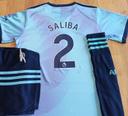 Maillot SALIBA Arsenal third blue taille 8 ans modèle 2025