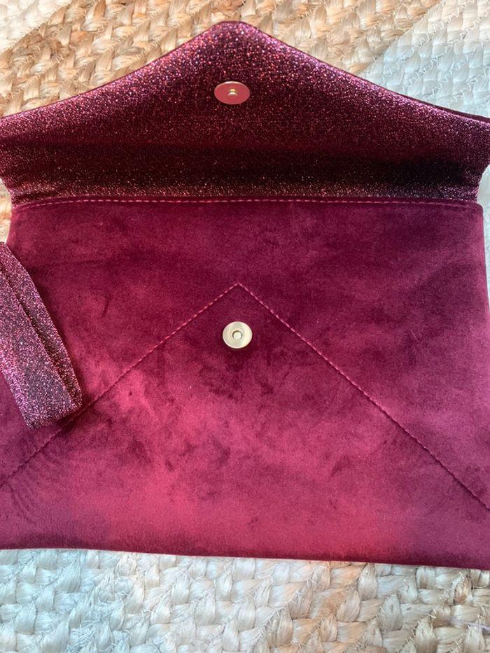 Pochette cérémonie velours bordeaux Mac x my little box - photo numéro 2