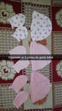 3 lots bonnets et gants