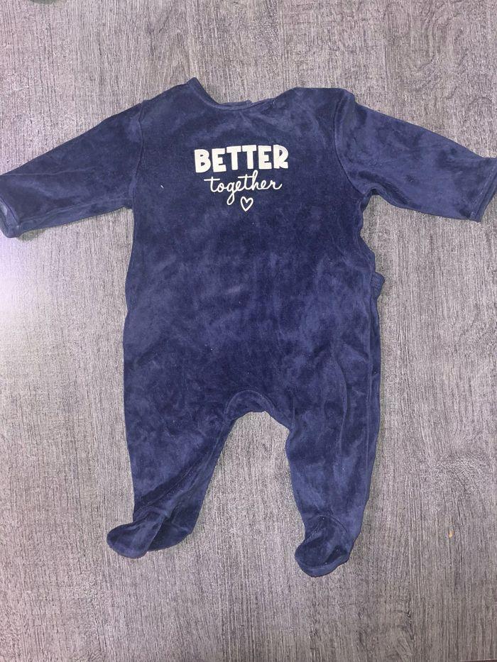 Lot de grenouillère pyjama d’hiver bébé - photo numéro 2