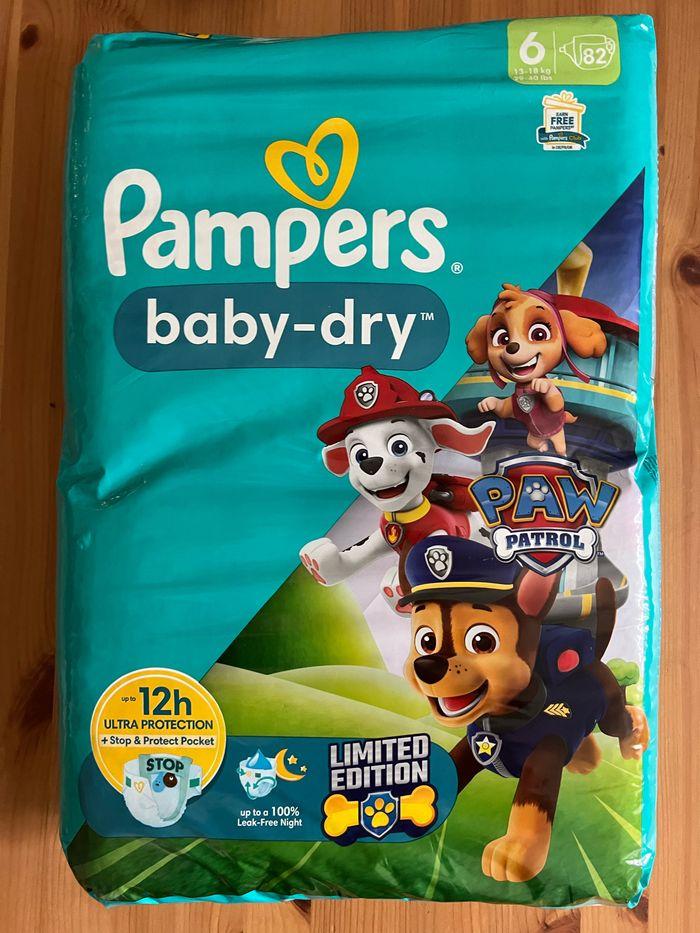 82 couches Pampers Baby Dry 6 Edition Paw Patrol - photo numéro 2