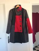 Manteau veste noir rouge gris XXL