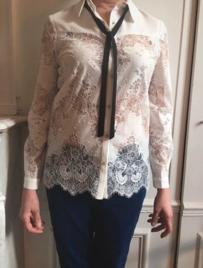 Chemise Claudie Pierlot dentelle - photo numéro 1