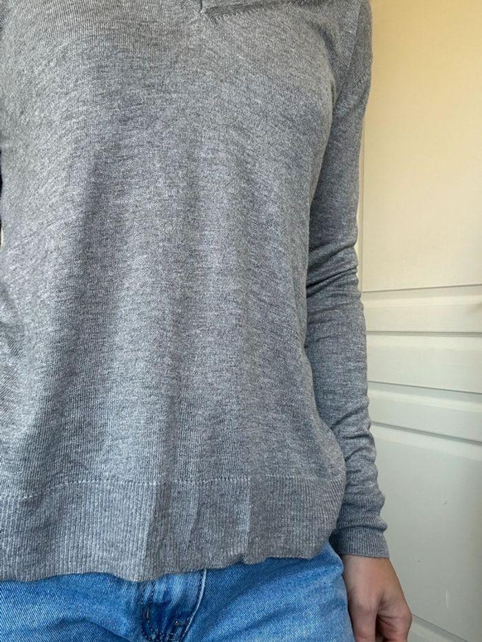 Pull épaules dénudées gris Zara taille 38 💖 - photo numéro 5