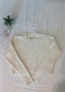 Pull en maille stradivarius blanc