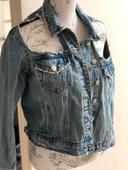 Veste jean ultra destroy, bershka