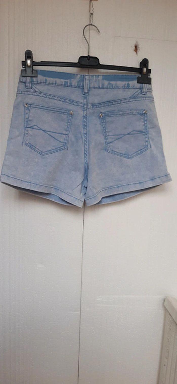 Short en jeans taille haute t 36 S - photo numéro 2